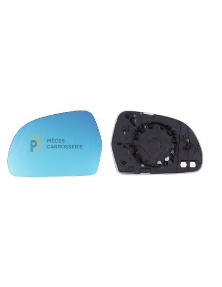 Glace bleue support rétroviseur gauche chauffant SKODA SUPERB II