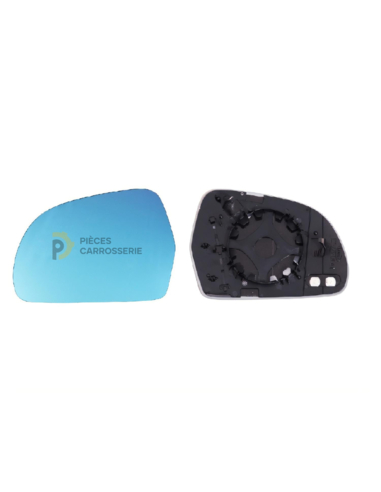 Glace bleue support rétroviseur gauche chauffant SKODA SUPERB II