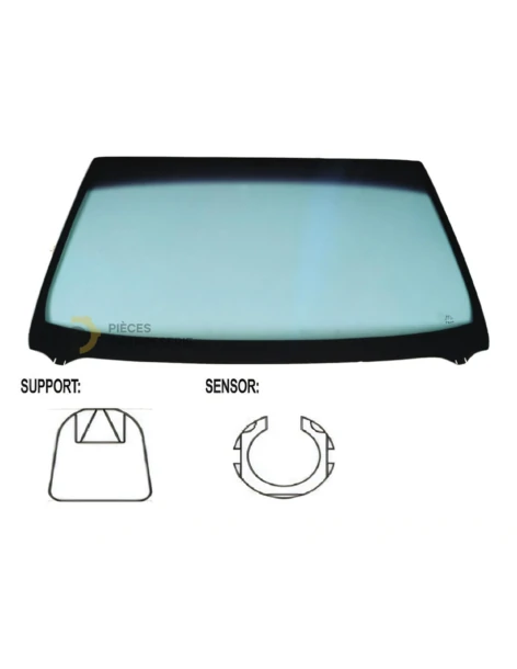 Pare-brise teinté vert athermique Toyota Verso phase I & II