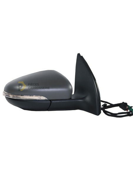 Rétroviseur électrique chauffant à peindre pour VW Golf 6 2008-2012