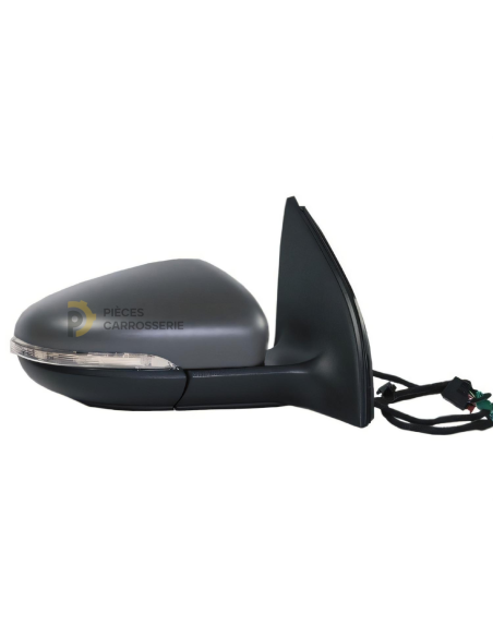 Rétroviseur électrique chauffant à peindre pour VW Golf 6 2008-2012