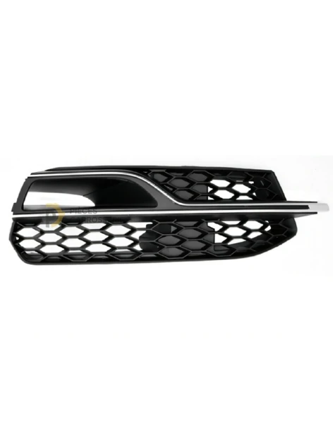 Grille pare-chocs avant noire Audi A3 S3 avec moulure argent