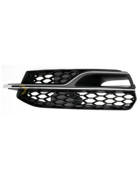 Grille gauche pare-chocs AUDI A3 S3 noire avec moulure argent