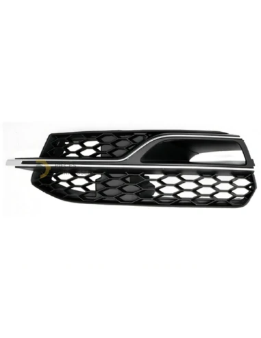 Grille gauche pare-chocs AUDI A3 S3 noire avec moulure argent