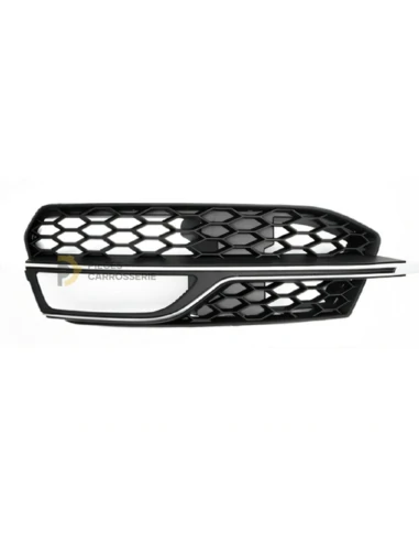 Grille gauche pare-chocs AUDI A3 S3 noire avec moulure argent