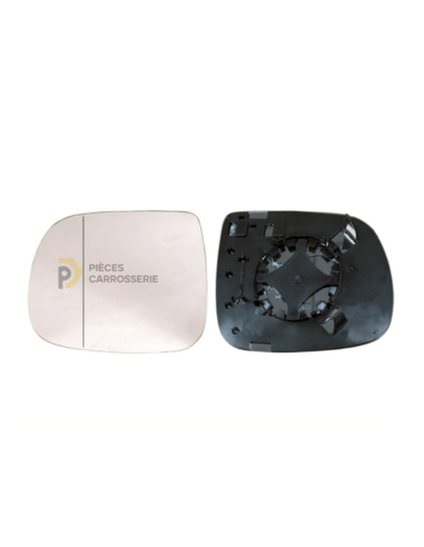 Glace de rétroviseur gauche chauffante AUDI Q5 grand angle