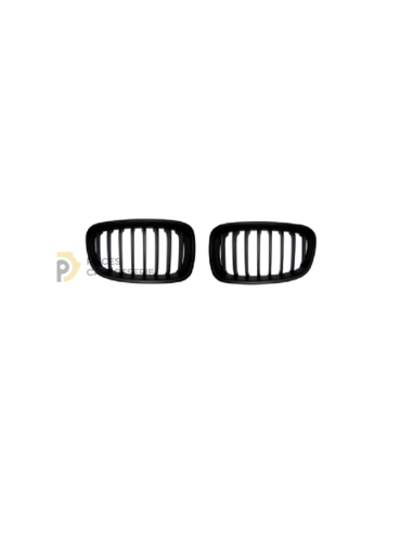Jeu grilles de calandres noires BMW SERIE 1 F20/F21 complet