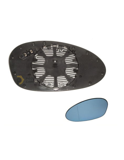 Glace bleue chauffante pour rétroviseur gauche BMW Série 1