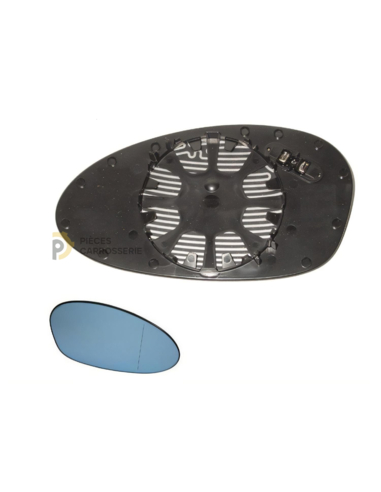 Glace bleue chauffante + support rétroviseur droit BMW SERIE 3