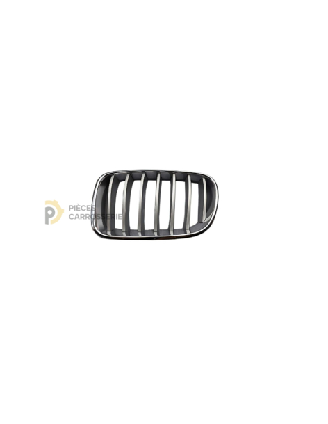 Grille de calandre gauche BMW X3, chromée et gris titan