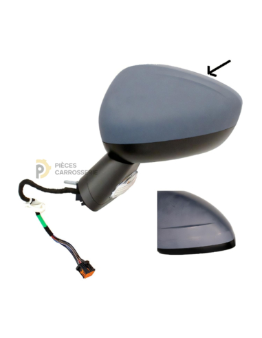 Rétroviseur gauche électrique chauffant à peindre CITROEN C4