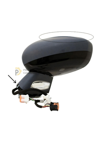 Rétroviseur gauche électrique DS4 à peindre - Chauffant, rabattable