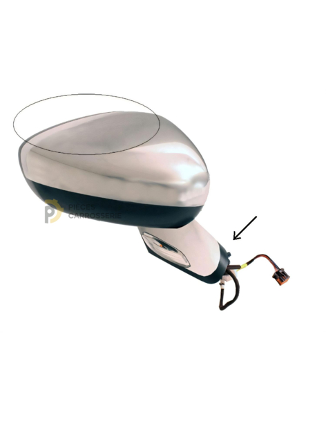 Rétroviseur électrique chauffant chromé pour CITROEN DS4 2011-2015
