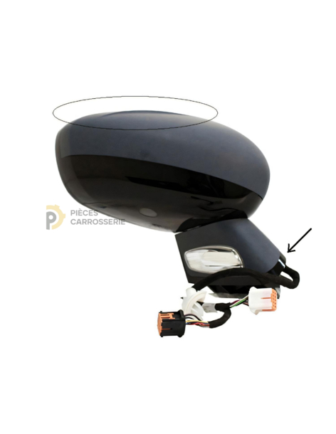 Rétroviseur droit électrique chauffant rabattable à peindre CITROEN DS4