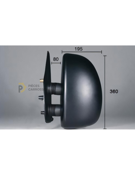 Rétroviseur gauche manuel CITROEN JUMPER 99- avec glace convexe