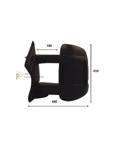 Rétroviseur gauche manuel avec feu et sonde pour CITROEN JUMPER