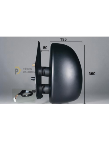 Rétroviseur gauche électrique et chauffant pour Citroën Jumper