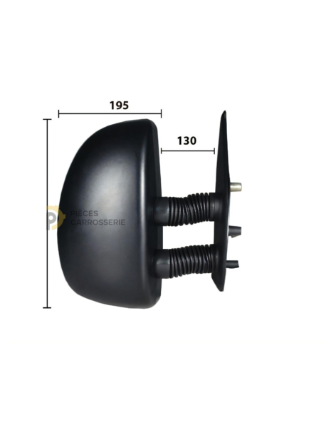 Rétroviseur droit manuel 99- pour CITROEN JUMPER I - Coque noire