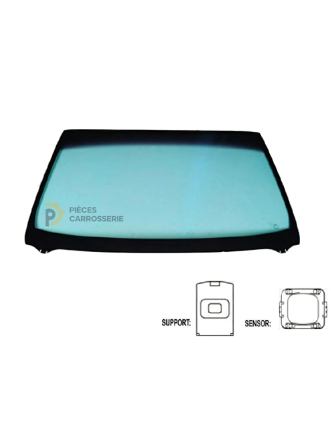 Pare-brise teinté vert Citroën Jumpy II (07-16) - contrôle solaire