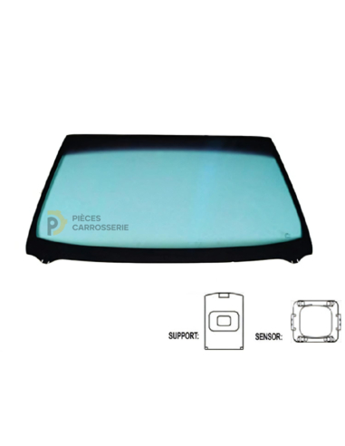 Pare-brise teinté vert Citroën Jumpy II (07-16) - contrôle solaire