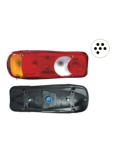 Feu arrière antibrouillard droit CF 85 avec connecteur 24V