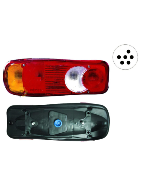 Feu arrière antibrouillard gauche CF 85 avec connecteur 24V