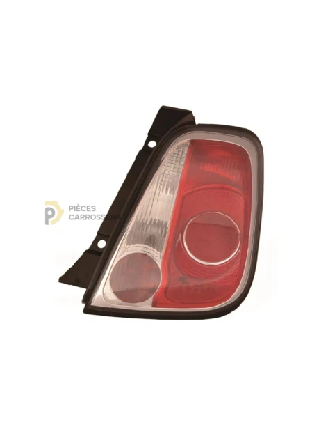 Feu arrière droit noir FIAT 500 II 07/2007-03/2016 sans porte-lampe