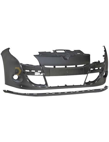 Pare-choc avant Renault MEGANE III 3p, apprêté, compatible capteurs