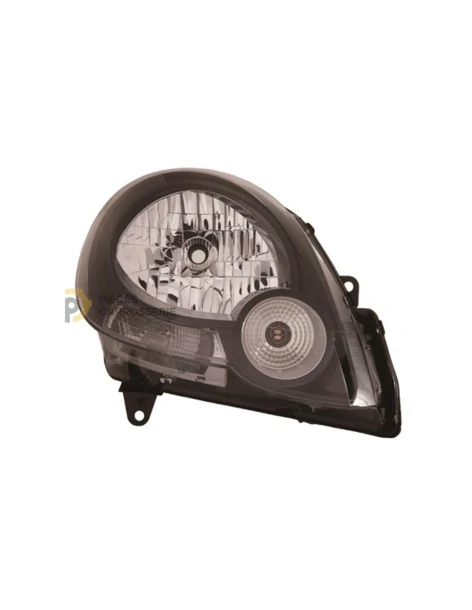 Lampe H4 pour RENAULT KANGOO II, réglage électrique, fond noir