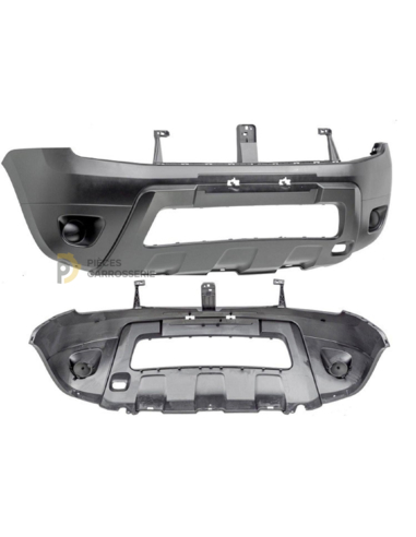 Pare-chocs Dacia Duster I noir, compatible phases 1 et 2.