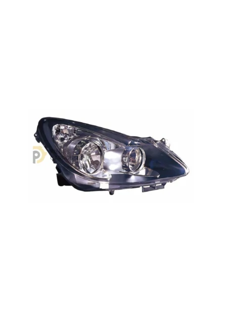 Phare droit H1+H7 Noir pour OPEL CORSA D (09/2006-12/2010)