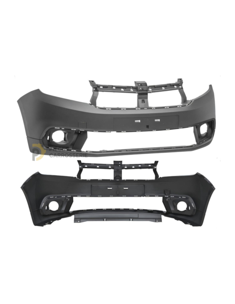 Pare-chocs avant à peindre Dacia Sandero II & Stepway II 2