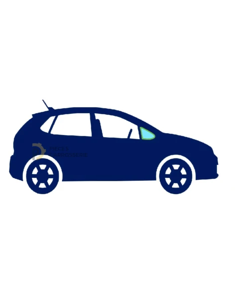 Vitre latérale fixe avant droite teintée verte PEUGEOT 207