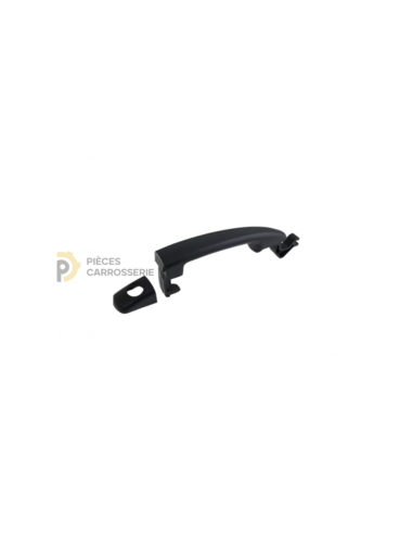 Poignée extérieure porte avant gauche noire PEUGEOT 207 06/2009