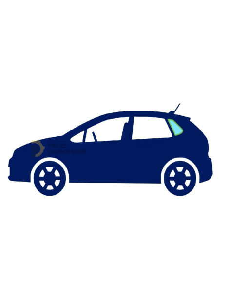 Vitre latérale arrière gauche teintée verte pour PEUGEOT 207