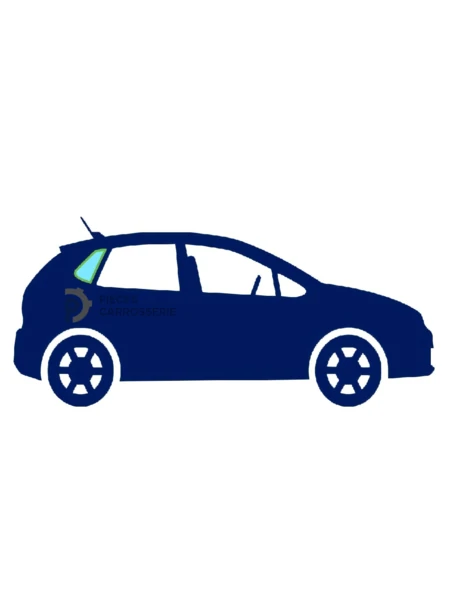 Vitre latérale fixe arrière droite teintée pour PEUGEOT 207