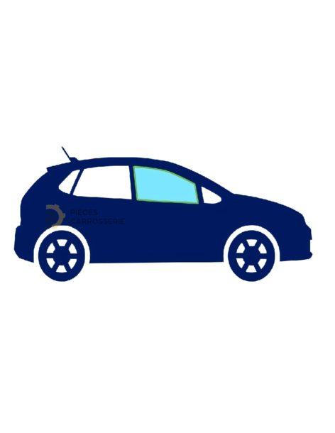Vitre latérale avant droite teintée verte PEUGEOT 207 5ptes